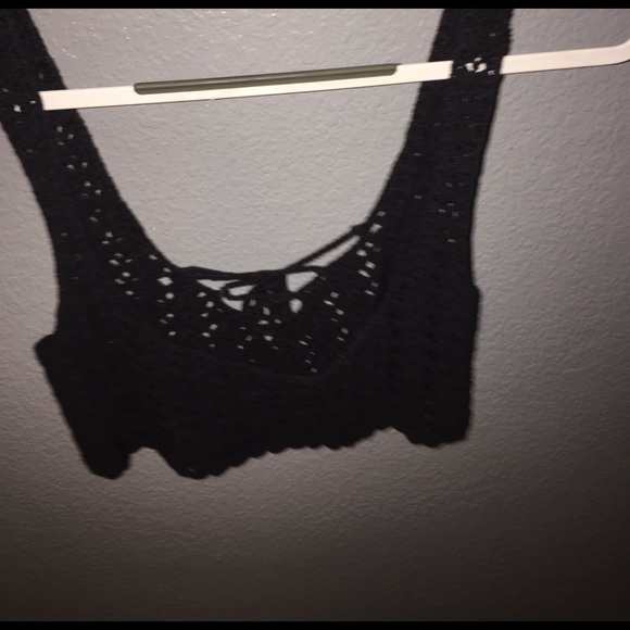 LF black crochet top - Picture 3 of 3