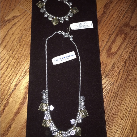 NWT Lucky Brand Necklace and Bracelet - Picture 1 of 4