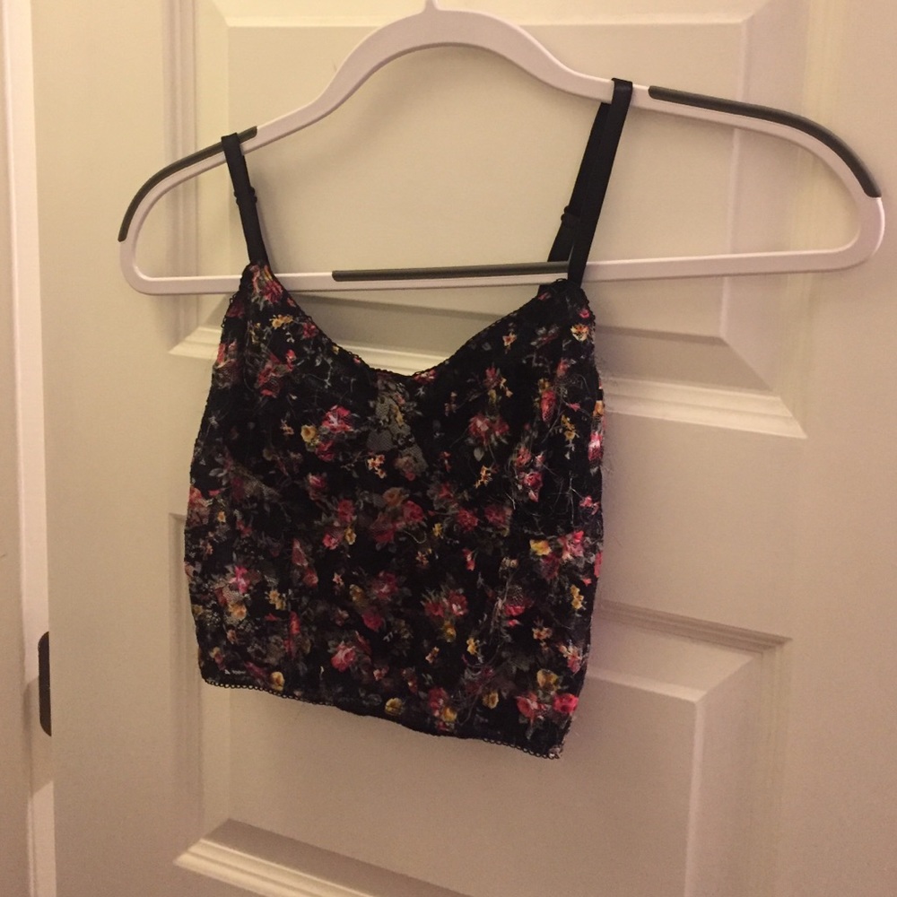 Urban outfitters floral crop top