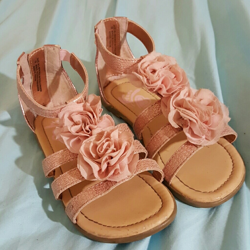Children's place girls size 12 pink sandals