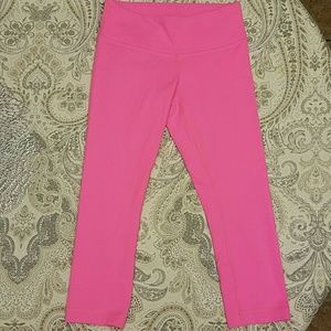 Lululemon Athletica Bright Pink Capri