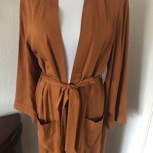 Cinnamon Spice Belted Kimono