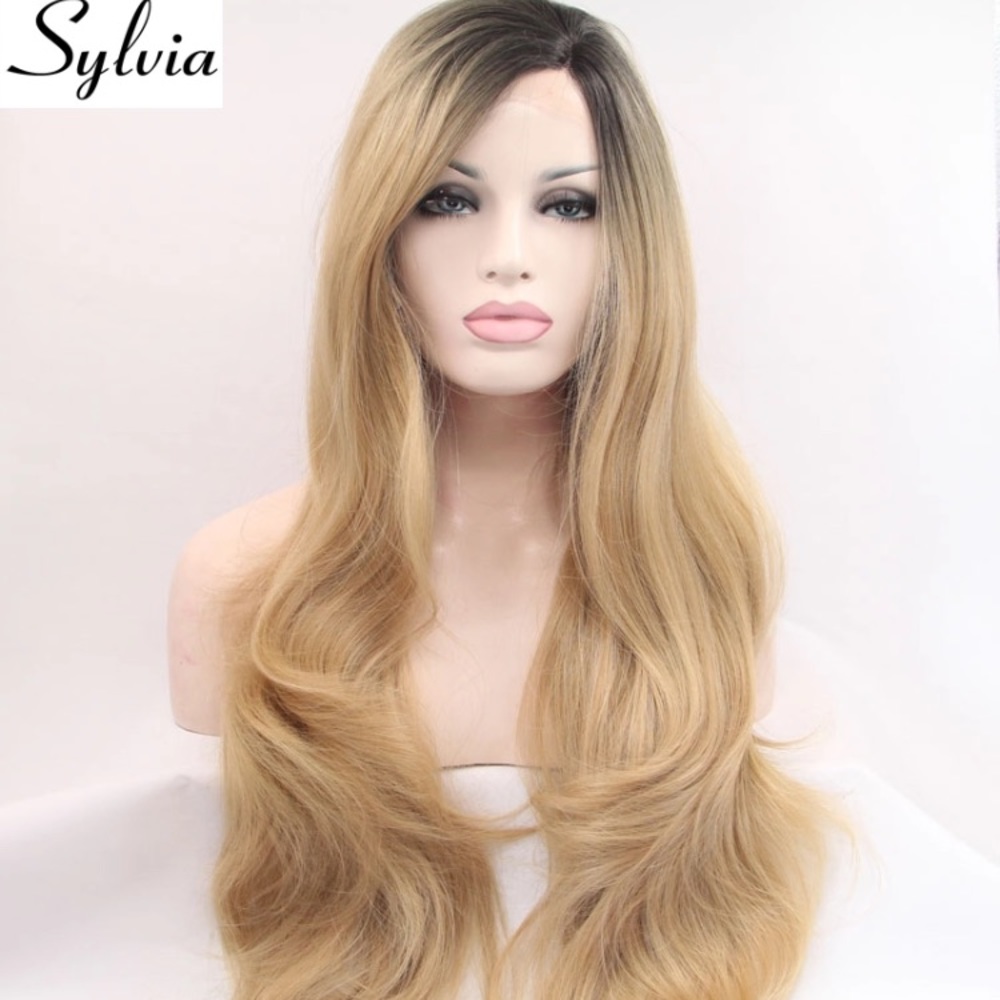 Kylie Jenner Blonde Ombré Lace Front Wig NEW 20in