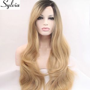 Kylie Jenner Blonde Ombré Lace Front Wig NEW 20in