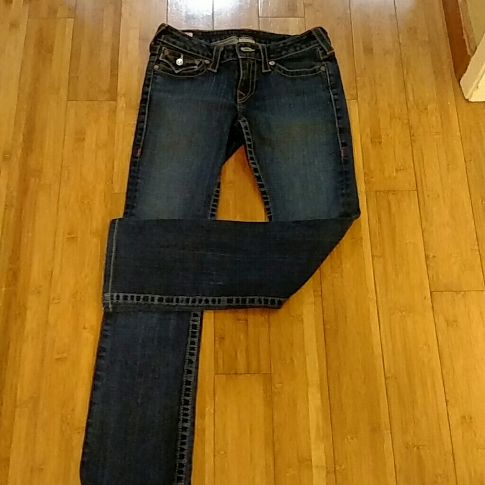 True Religion dark wash jeans 28