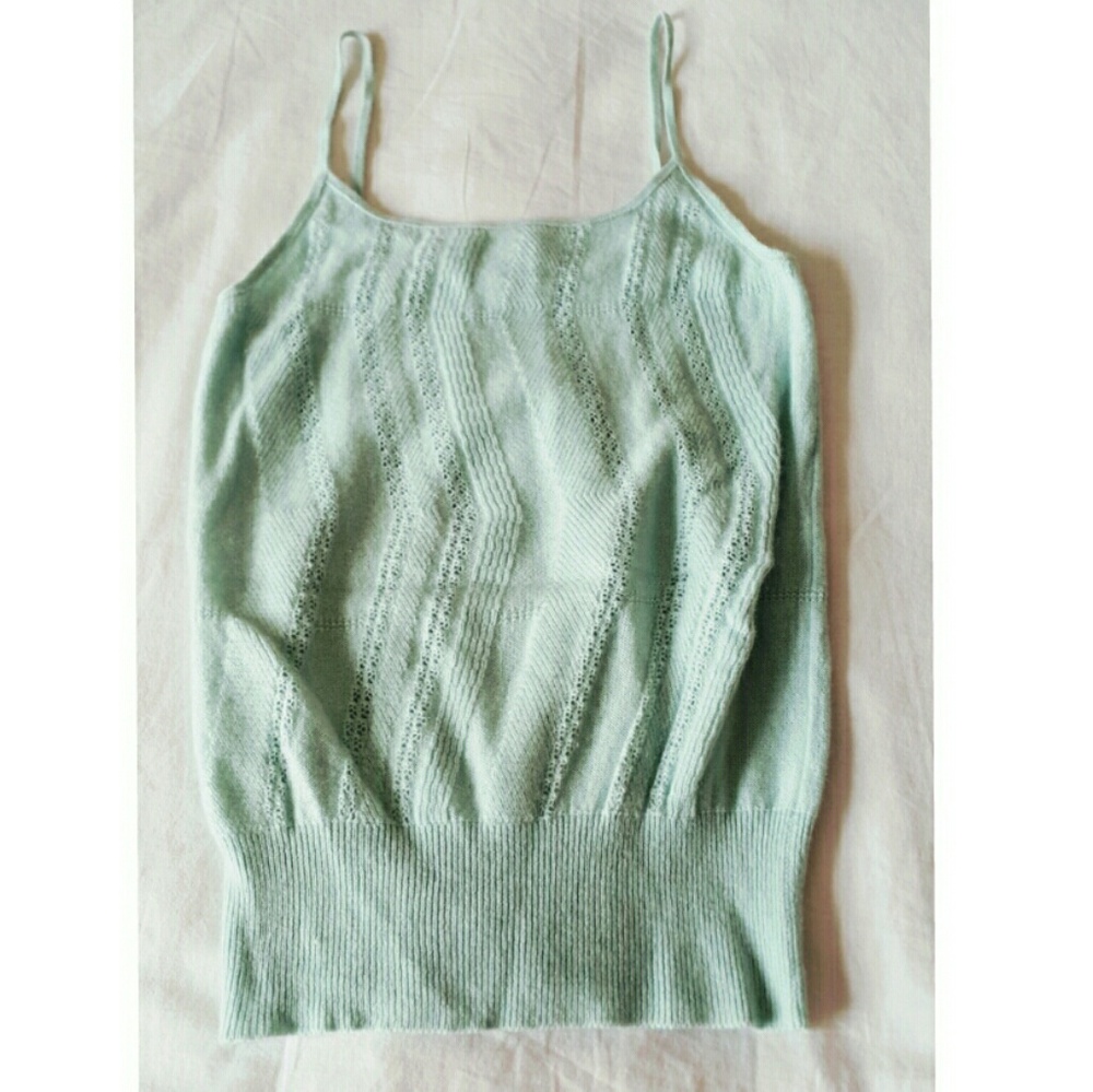 TSE aquamarine cashmere camisole NWOT