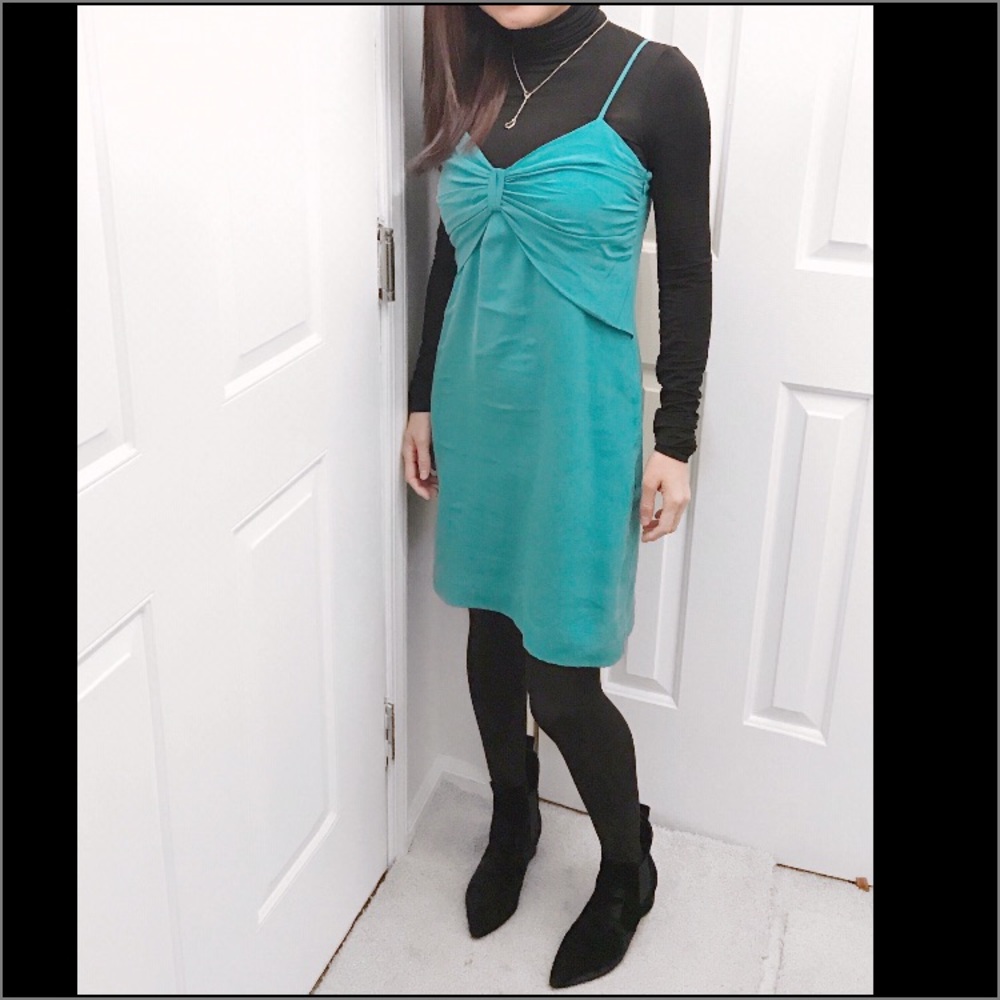 100% silk spaghetti dress