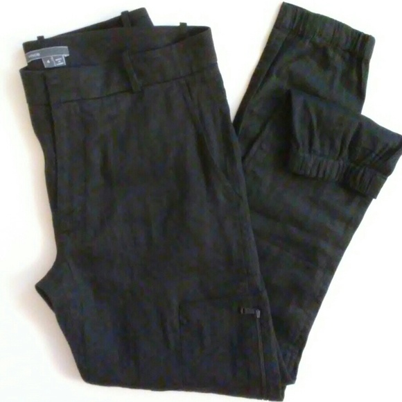 Vince Pants - VINCE Joggers Size 4 Linen Cargo Ankle Pants