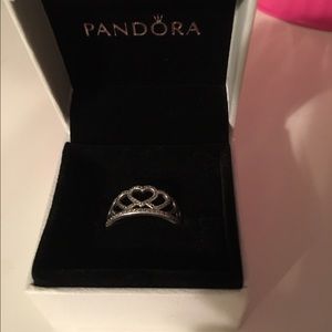 Princess tiara pandora ring