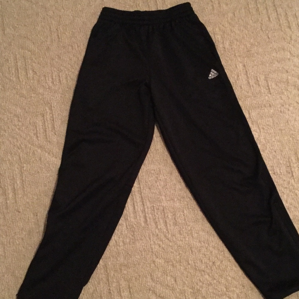 Polyester jogging pants with zipper on both legs