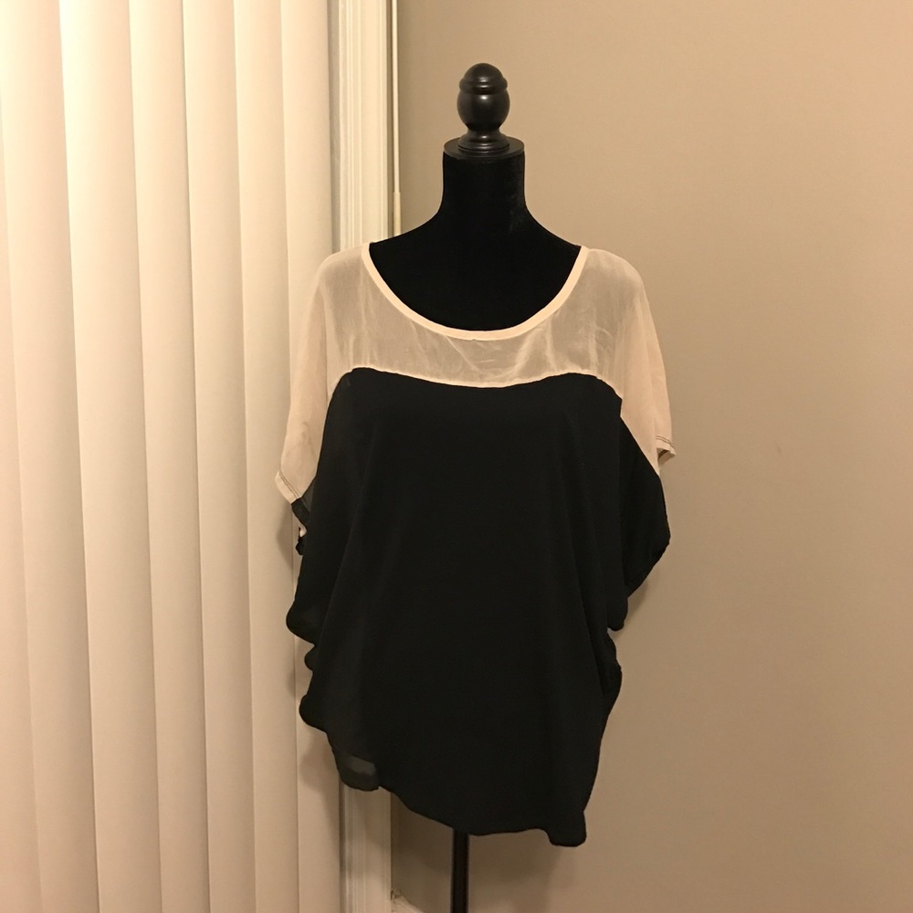 Butterfly Style Sheer Top