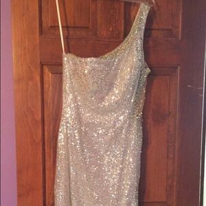 White sequence dress