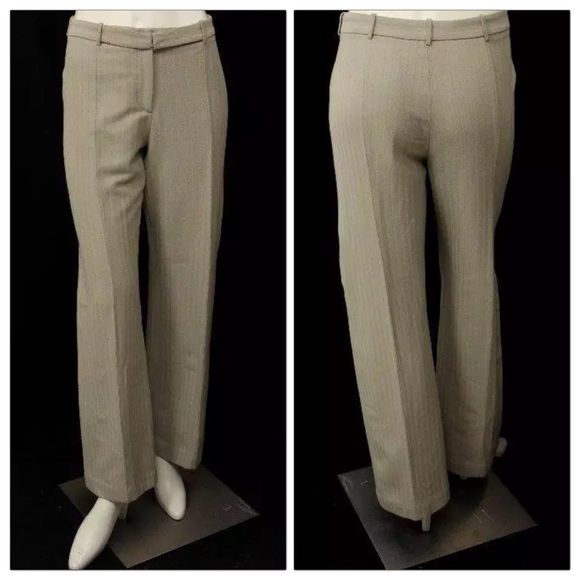 Narciso Rodriguez Beige Wide Leg Business Trousers - Picture 2 of 6