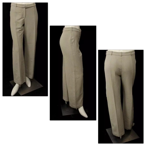 Narciso Rodriguez Beige Wide Leg Business Trousers - Picture 3 of 6