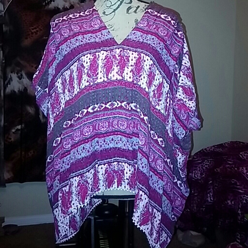 Chelsea & violet oversized dashiki shirt