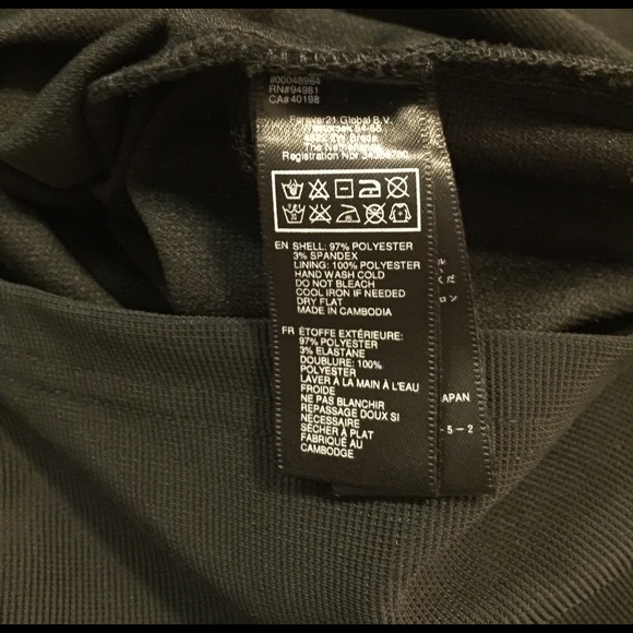 F21 forever 21 3/4 sleeve scoop neck black dress L - Picture 4 of 4