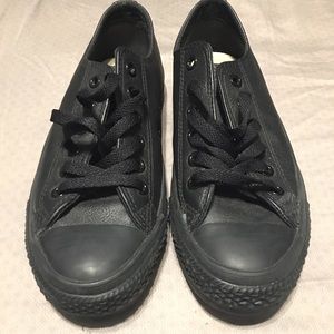 Leather converse!