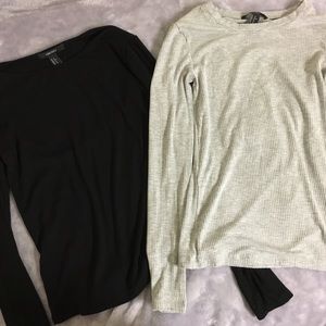 Forever 21 Ribbed Knit Long Sleeves Bundle