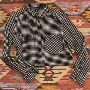 Black & White checkered flannel