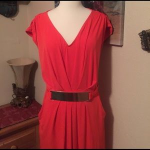 Sleeveless Coral Long Dress