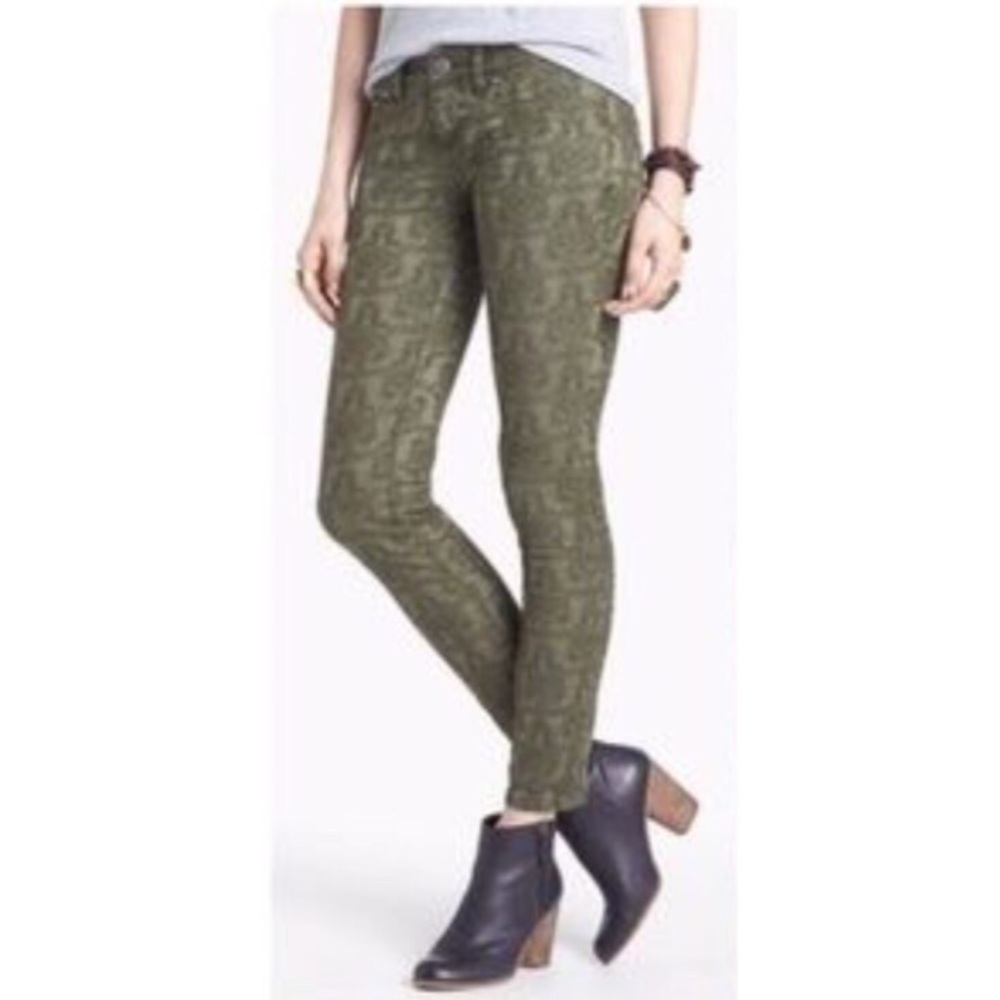 Free People Damask Capris