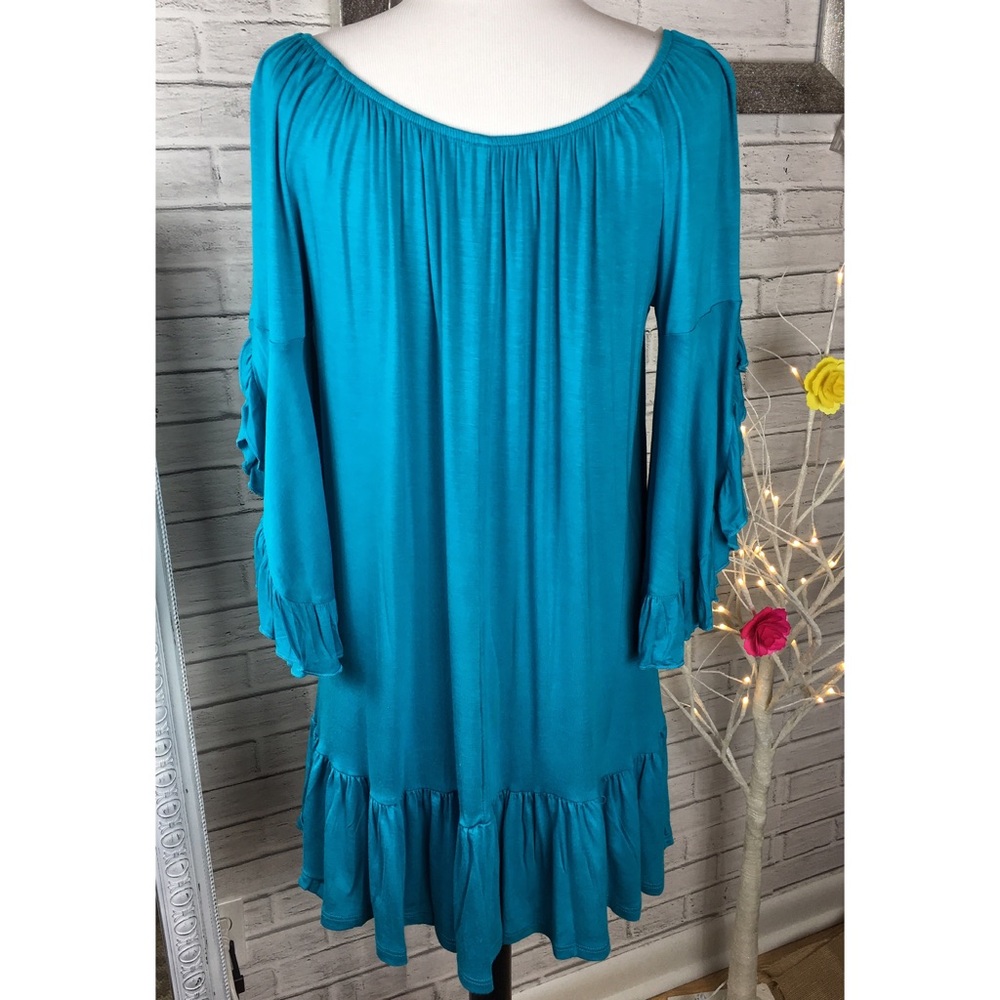 Take 50% off ❤️ Teal Ruffle tunic - Picture 4 of 5