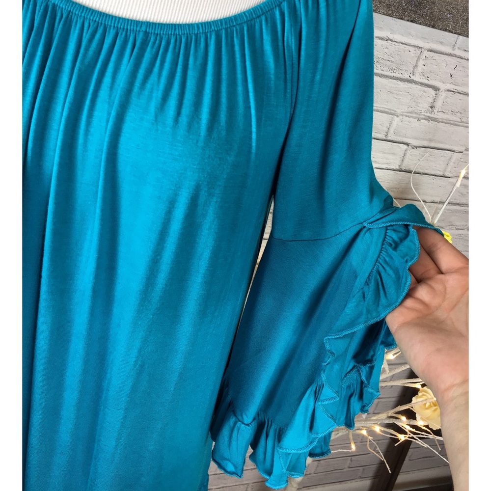 Take 50% off ❤️ Teal Ruffle tunic - Picture 5 of 5