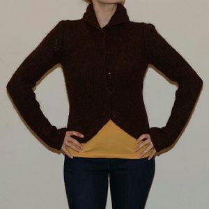 Knit Wool Button-up Sweater