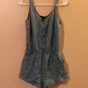 Denim romper