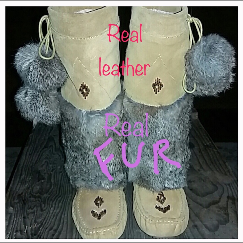 FLASH SALE! NAUGHTY MONKEY leather/fur