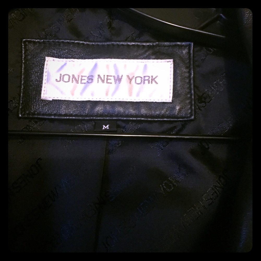 Jones New York Leather Coat