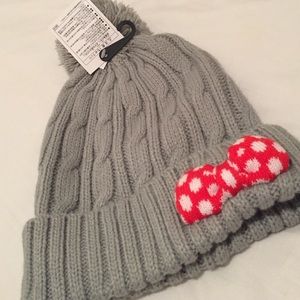Tokyo Disneyland Minnie Mouse Beanie in Gray