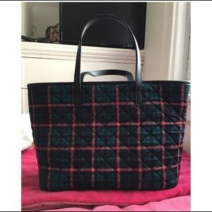 Talbots Women's Quilted Plaid Satchel