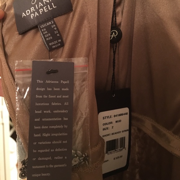 NEW Adrianna Papell beaded / embroidered dress - Picture 7 of 10