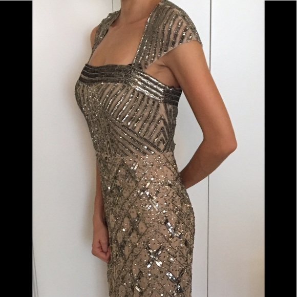 NEW Adrianna Papell beaded / embroidered dress - Picture 3 of 10