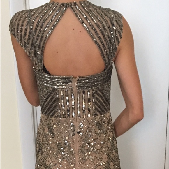 NEW Adrianna Papell beaded / embroidered dress - Picture 4 of 10