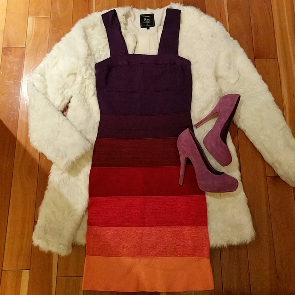 Multicolor bodycon dress from Express