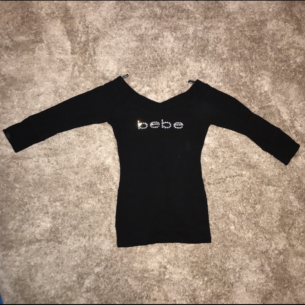 3/4 sleeve Bebe top