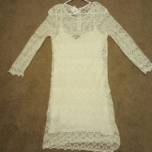 White bohemian dress