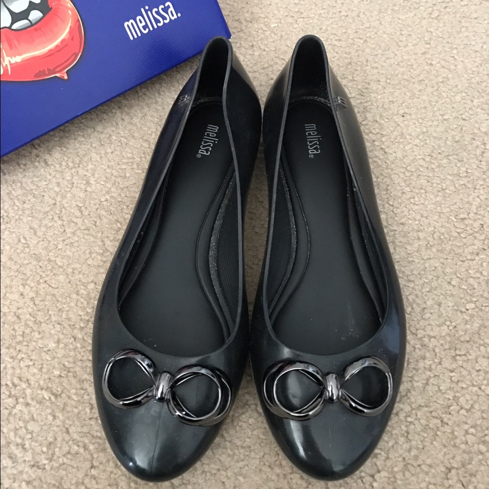 Melissa Black Flats - image 1