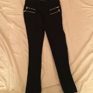 Zara Classic Biker Zip Legging Size M