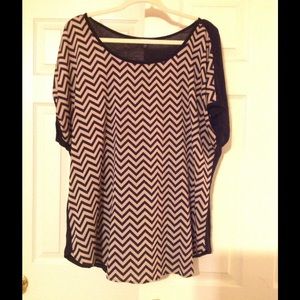 Chevron print blouse
