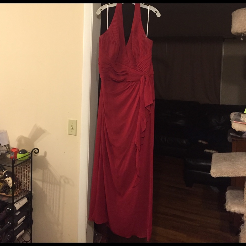 Red sexy gown