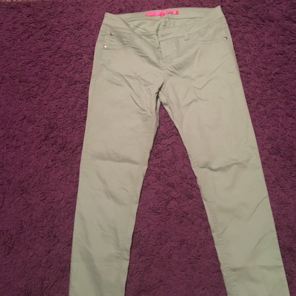 Tinseltown mint green couture pants