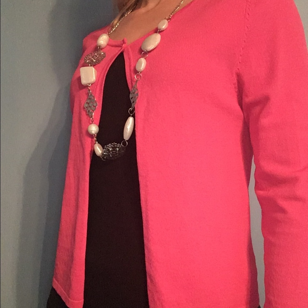 Coldwater Creek pink cardigan