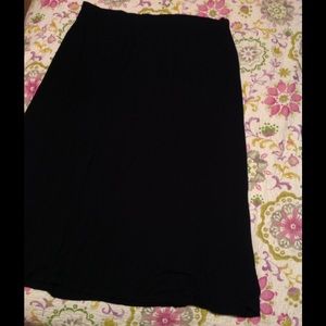 Black maxi skirt