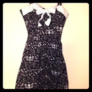 Hell Bunny rockabilly bandanna print sun dress SM
