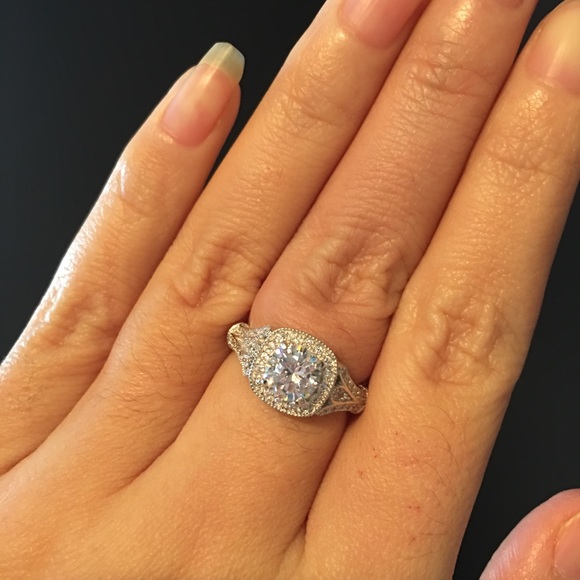 💕SALE 925 sterling silver engagement promise ring - Picture 4 of 4