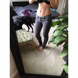 Grey skinny pants from AEO