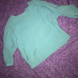 XL Sky Blue Knit Sweater